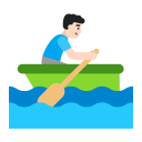 Man-Rowing-Boat-Flat-Light icon