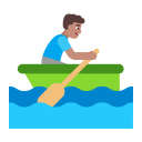 Man Rowing Boat Flat Medium icon