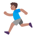 Man Running Flat Medium icon