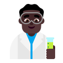 Man Scientist Flat Dark icon