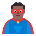 Man Superhero Flat Medium Dark icon