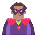 Man Supervillain Flat Medium icon