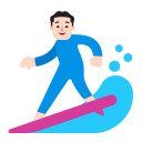 Man Surfing Flat Light icon