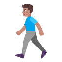 Man Walking Flat Medium icon