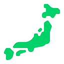 Map Of Japan Flat icon