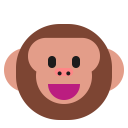 Monkey Face Flat icon