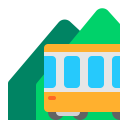 Mountain Railway Flat icon