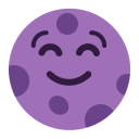 New Moon Face Flat icon