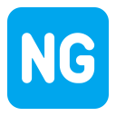Ng Button Flat icon