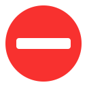 No Entry Flat icon