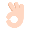 Ok-Hand-Flat-Light icon
