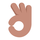 Ok Hand Flat Medium icon