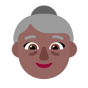 Old-Woman-Flat-Medium-Dark icon