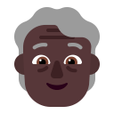 Older Person Flat Dark icon