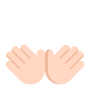 Open Hands Flat Light icon