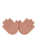 Open Hands Flat Medium icon
