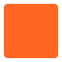 Orange Square Flat icon