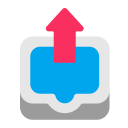Outbox-Tray-Flat icon