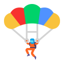 Parachute Flat icon