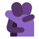 People-Hugging-Flat icon