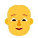 Person Bald Flat Default icon
