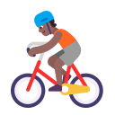 Person Biking Flat Medium Dark icon