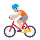 Person Biking Flat Medium Light icon