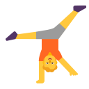 Person Cartwheeling Flat Default icon