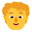 Person Curly Hair Flat Default icon