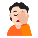 Person Facepalming Flat Light icon