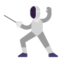 Person Fencing Flat icon