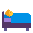 Person In Bed Flat Default icon