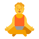 Person In Lotus Position Flat Default icon