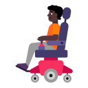 Person In Motorized Wheelchair Flat Dark icon