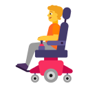 Person In Motorized Wheelchair Flat Default icon