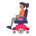 Person In Motorized Wheelchair Flat Medium icon