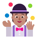 Person Juggling Flat Medium icon
