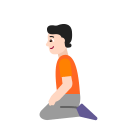 Person Kneeling Flat Light icon