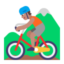 Person Mountain Biking Flat Medium icon