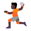Person Playing Handball Flat Dark icon