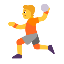 Person Playing Handball Flat Default icon
