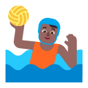 Person Playing Water Polo Flat Medium Dark icon