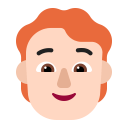 Person-Red-Hair-Flat-Light icon