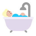 Person Taking Bath Flat Medium Light icon
