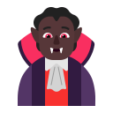 Person Vampire Flat Dark icon