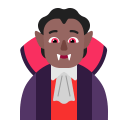 Person Vampire Flat Medium Dark icon