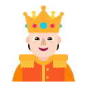 Person With Crown Flat Light icon