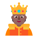 Person-With-Crown-Flat-Medium-Dark icon