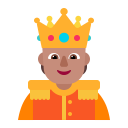 Person-With-Crown-Flat-Medium icon