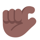 Pinching Hand Flat Medium Dark icon